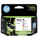 6ZD25AA HP 955 Ink Cartridge 4 Pack - Cyan, Yellow, Magenta, Black